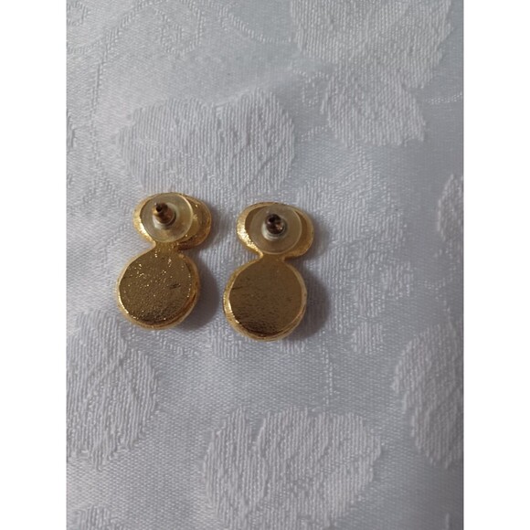 LOT OF BLACK, GOLD TONE NECKLACES, EARRINGS UNBRANDED 11 PIECES - Picture 13 of 16